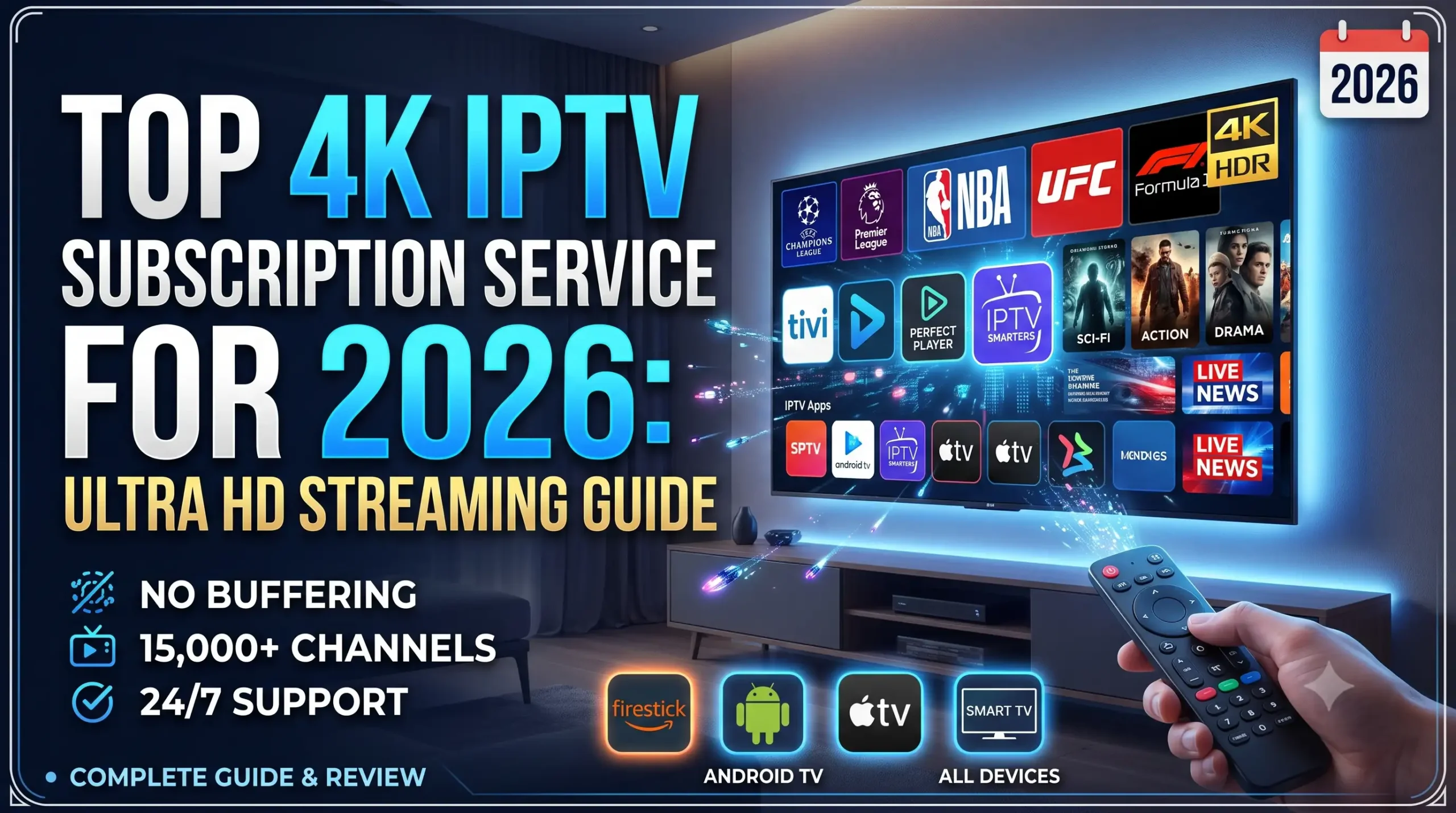 top 4k iptv subscription service 2026